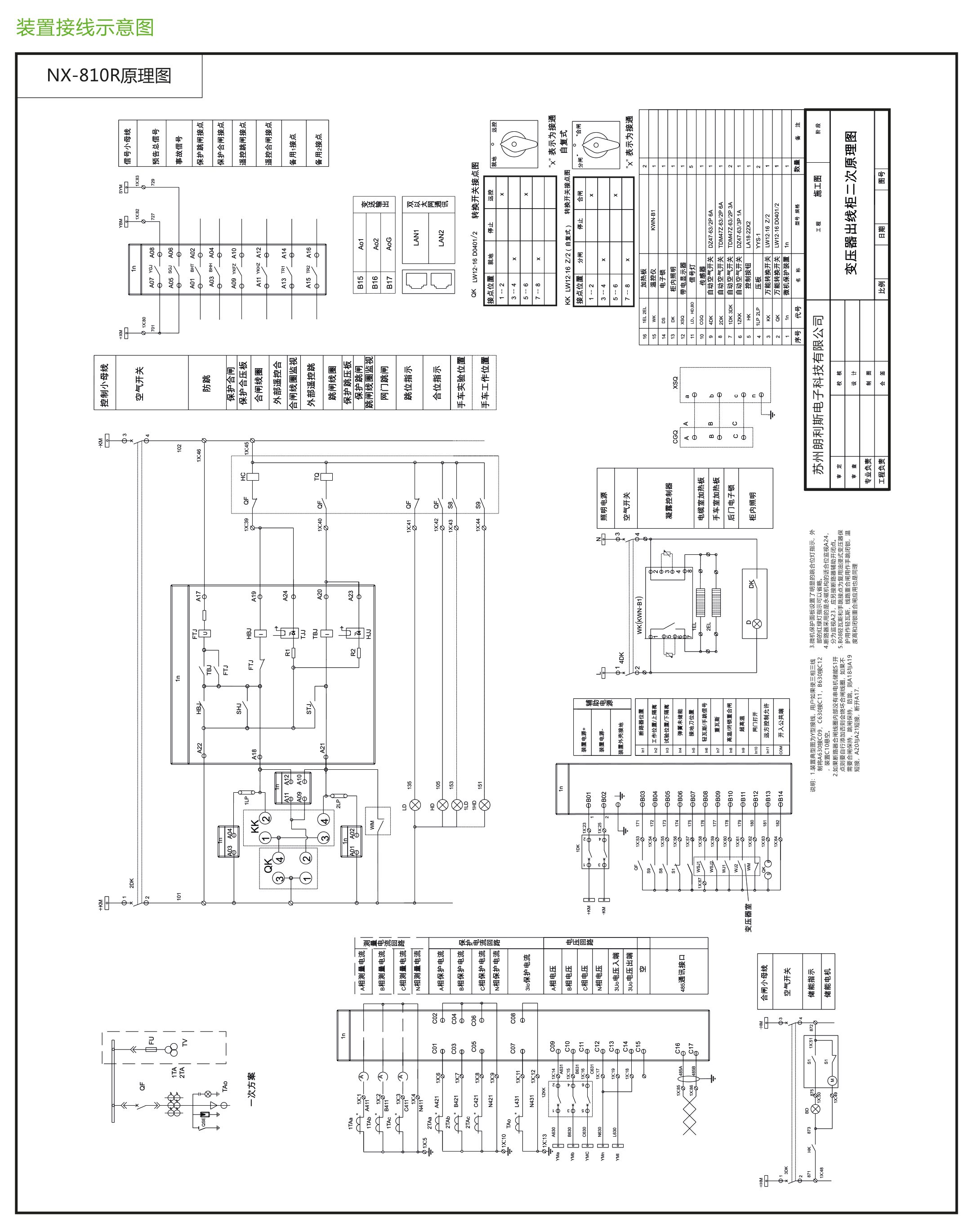 NX-810R系列彩屏微機保護裝置