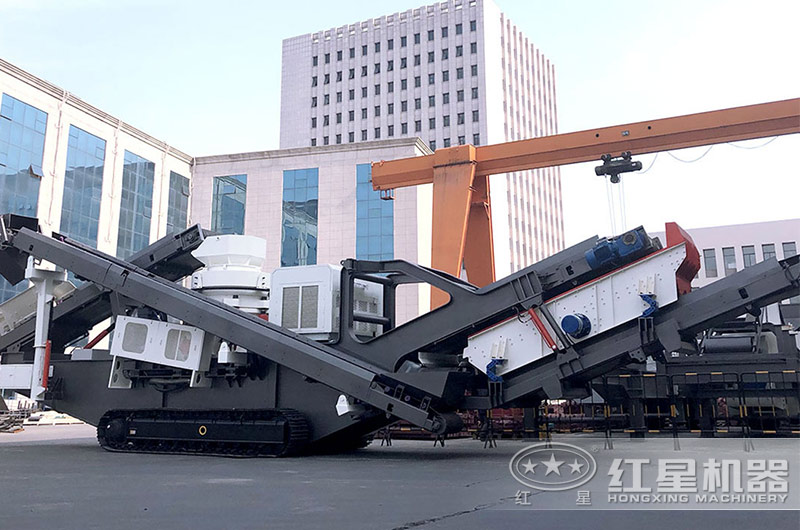 履帶機架搭配圓錐破碎機展示圖 履帶機架搭配圓錐破碎機展示圖