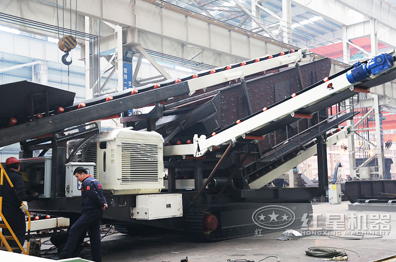 移動式破碎站生產(chǎn)車間 移動式破碎站生產(chǎn)車間