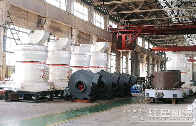 紅星機器磨粉機車間實拍，全部是自主生產